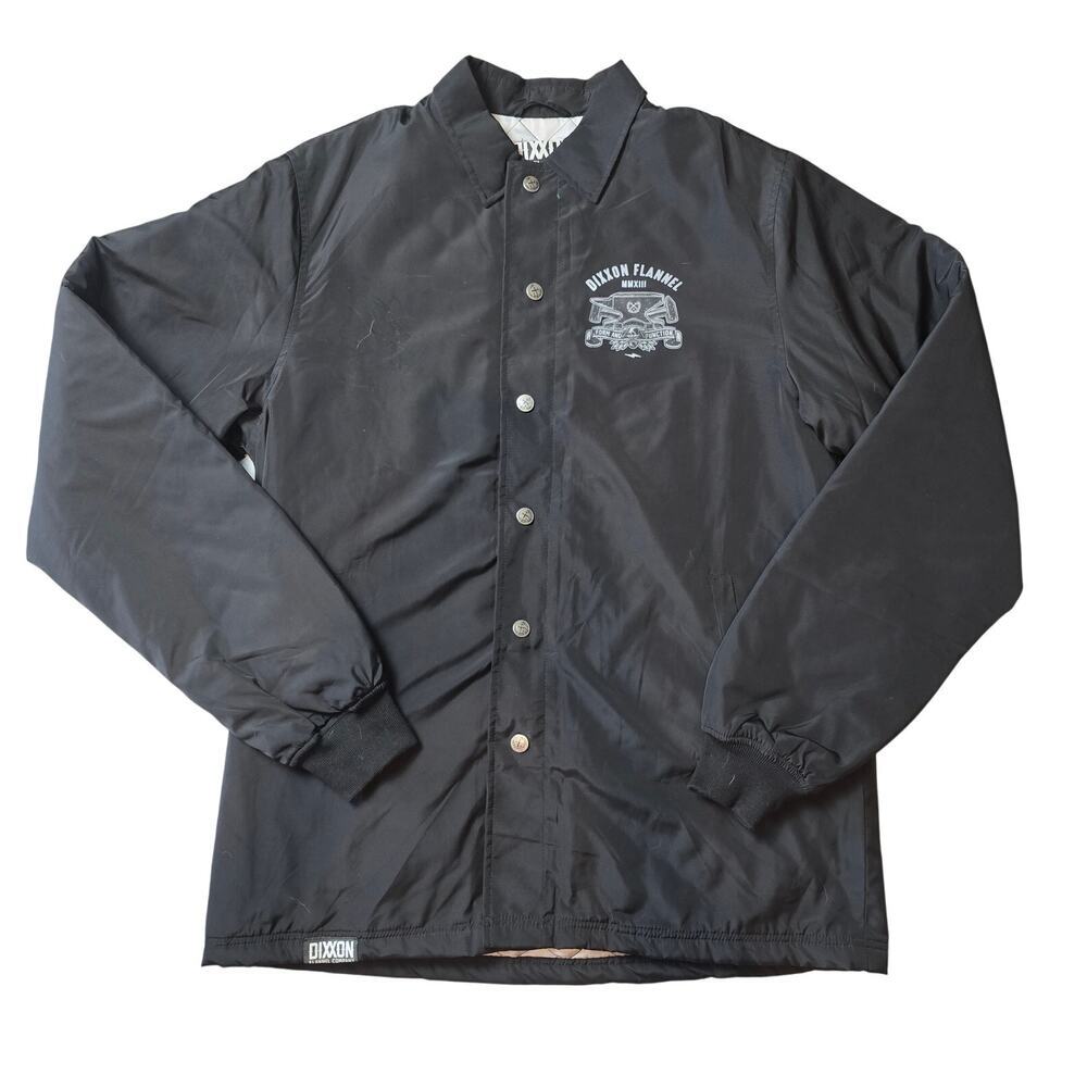 Dixxon Born In Califas Quilted Jacket Men's black quilted lined WIndbreaker